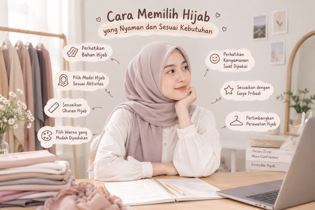 cara memilih hijab yang nyaman alyrahijab